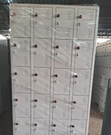 24 Door Industrial Locker for large workforce storage in industries and factories