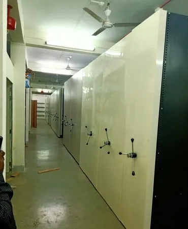 7 Feet Mobile Compactor Storage System for high capacity file and industrial storage in Pune India